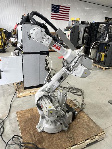 Used Robotic Equipment For Sale - ABB 2600-12/1.65 ROBOT WORK CELL CONSISTING OF 2 IRB ROBOTS RUNNING OFF OF 1 IRC5 CONTROLLER